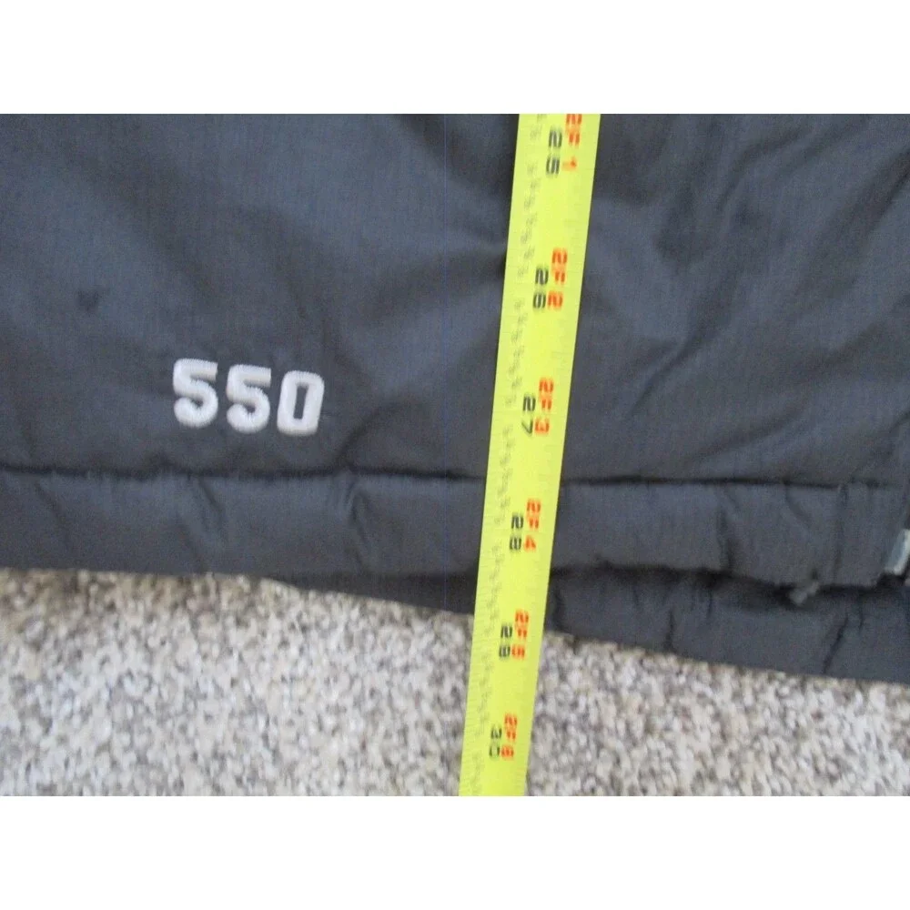 The North Face TNF Nupste 550 Goose Down Full Zip Puffer Vest Black size XL